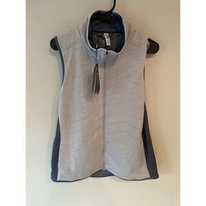 UNDER ARMOUR Coldgear Reactor Vest Gray Zip Up 1304348-941 Golf Women's Large